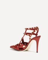 Décolleté Studdy in capretto - ROSSO | Base Blu