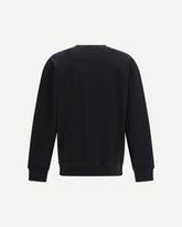 Embroidered logo crewneck Sweatshirt - BLACK | Base Blu