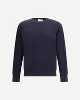 Crew-neck long-sleeve Sweater - BLUE | Base Blu