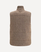 Padded wool Vest - BEIGE | Base Blu