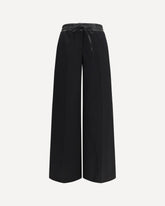 Tailored virgin wool Pants - BLACK | Base Blu