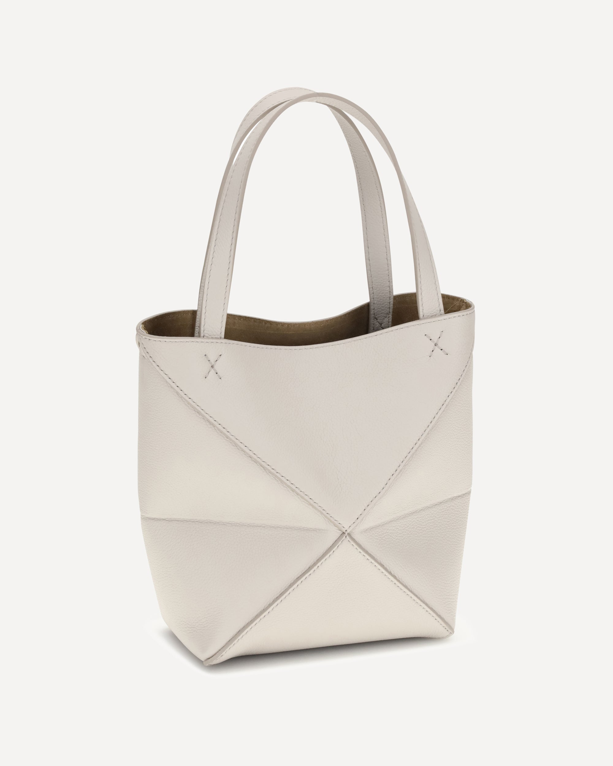 LOEWE White ケース Loewe: Women's Puzzle Fold Pouch (Sea Salt) | DSMNY E-SHOP