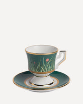 Set di due tazzine con piattino - VERDE | Base Blu