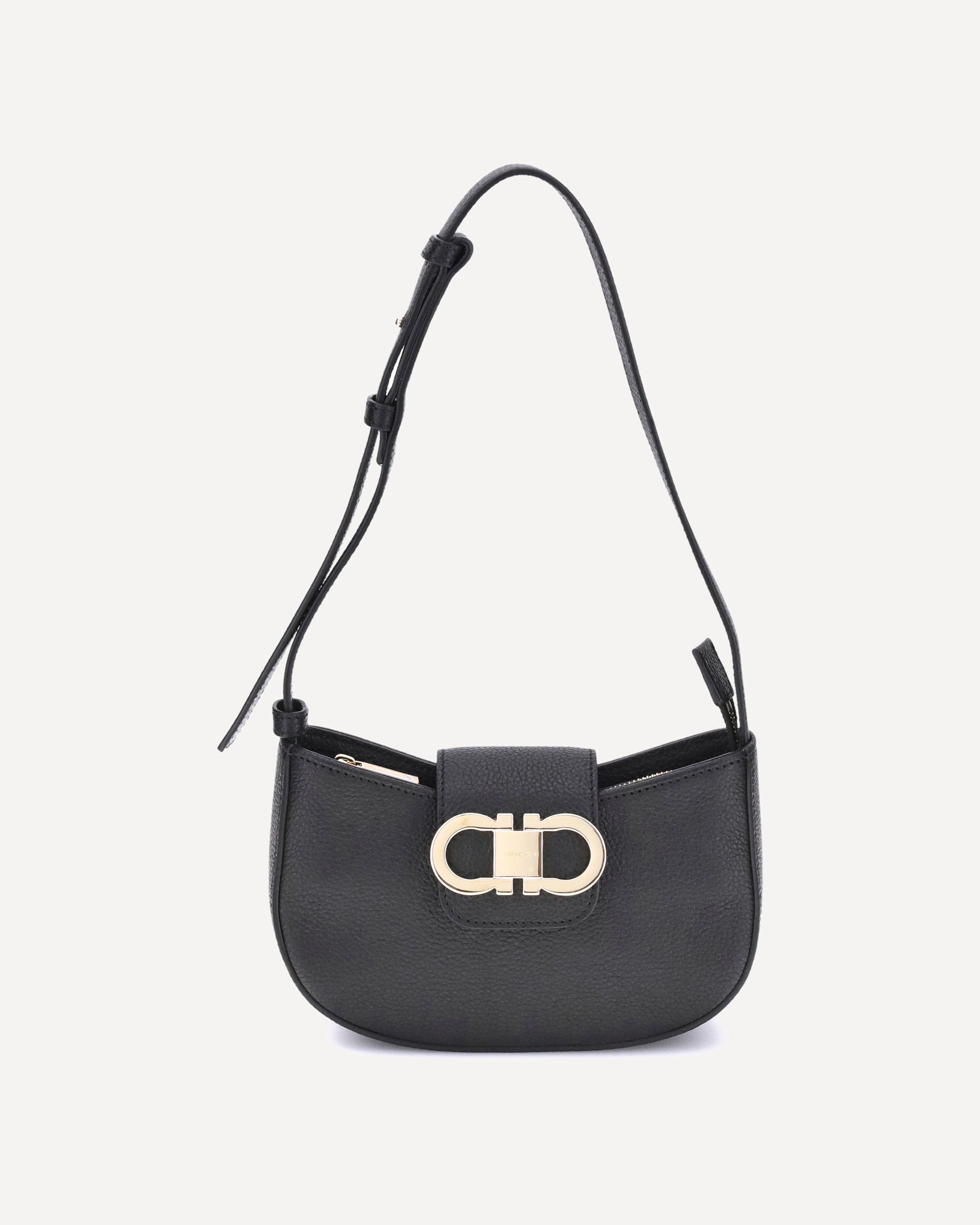 バッグ Salvatore Ferragamo Gancini Shoulder bag FERRAGAMO Gancini Shoulder Bag BLACK | Base Blu