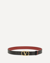 VLogo Signature reversible Belt - BLACK | Base Blu