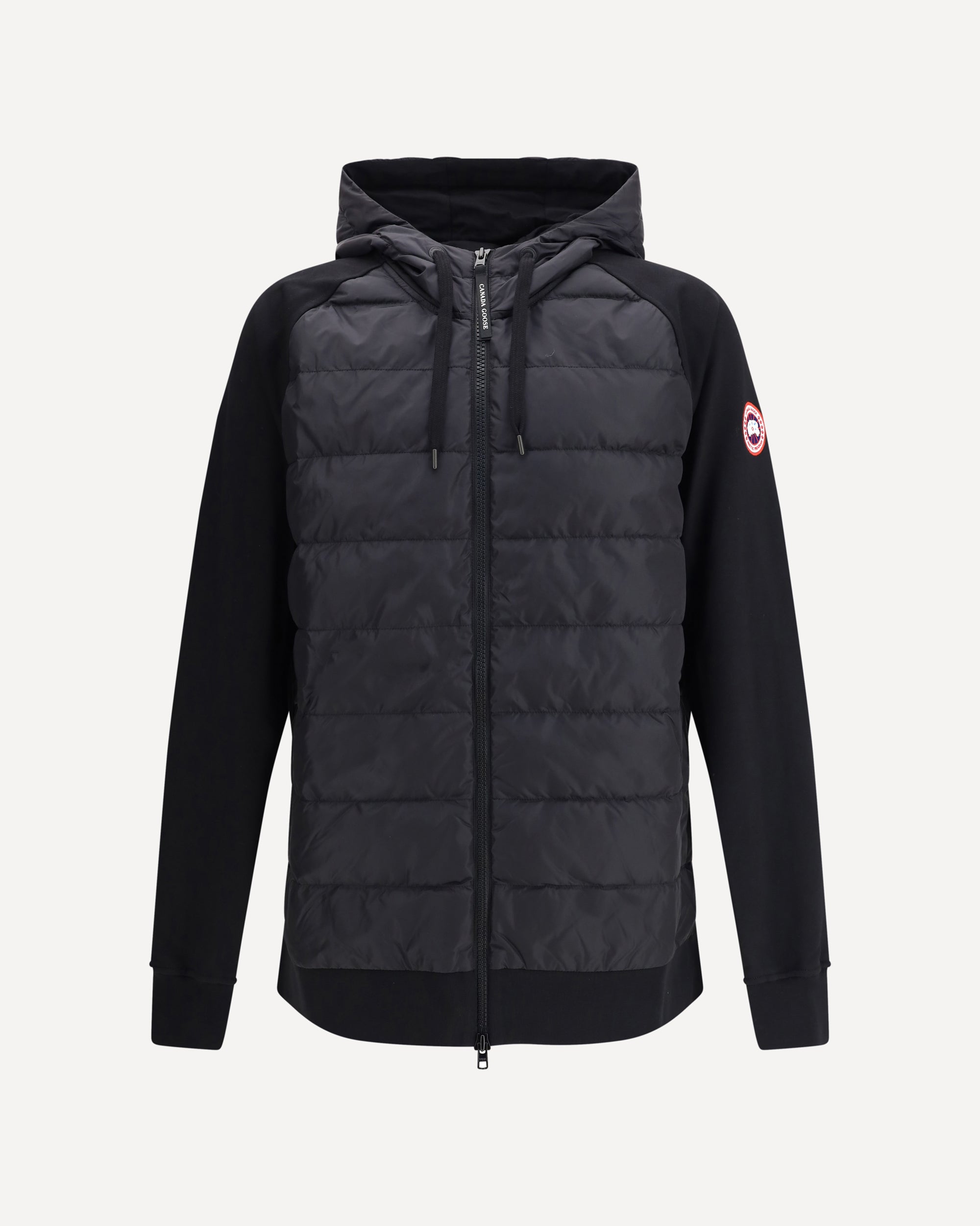 CANADA GOOSE Hybridge Huron zipped full Hoody BLACK | Base Blu