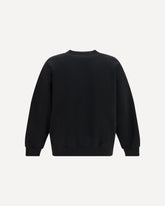 Printed cotton Sweatshirt - BLACK | Base Blu