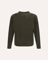 Cardigan in Virgin Wool - GREEN | Base Blu