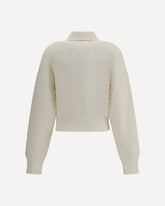 Tweed Bomber Jacket - WHITE | Base Blu