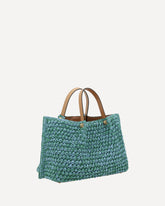 Raffia Tote Bag - LIGHT BLUE | Base Blu