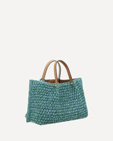 Raffia Tote Bag - LIGHT BLUE | Base Blu