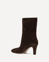 Elsa suede Ankle Boots - BROWN | Base Blu
