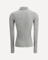 Long-sleeved Polo Sweater - GREY | Base Blu