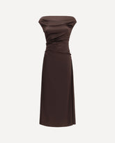 Long Phare Dress - BROWN | Base Blu