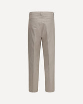Trousers tailored in cotton with belt loops - BEIGE | Base Blu
