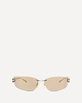 D-frame Gossip Sunglasses - GOLD | Base Blu
