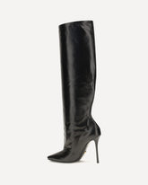 Calfskin Tall Boots - BLACK | Base Blu