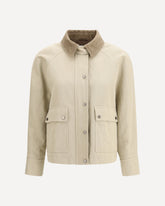 Cotton-linen canvas Jacket - BEIGE | Base Blu