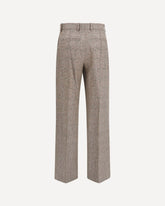 Tailored linen and wool-blend Pants - BEIGE | Base Blu