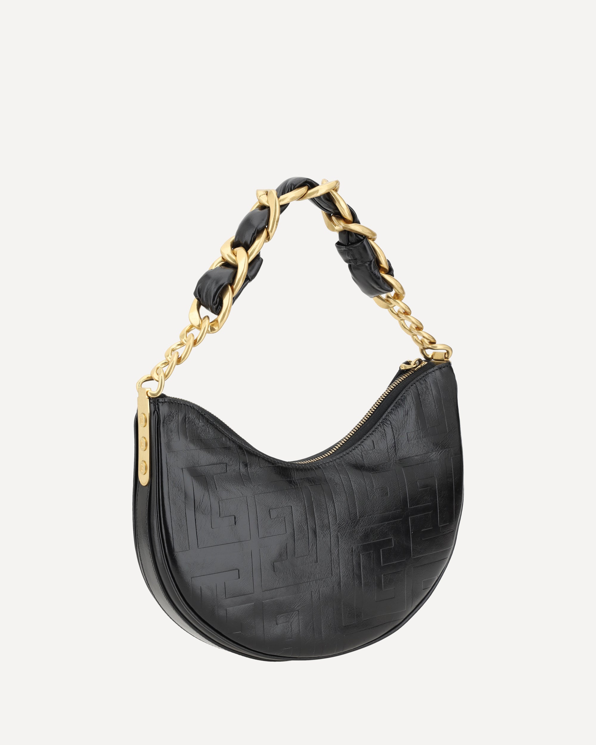 BALMAIN 1945 Soft Moon Shoulder Bag BLACK | Base Blu