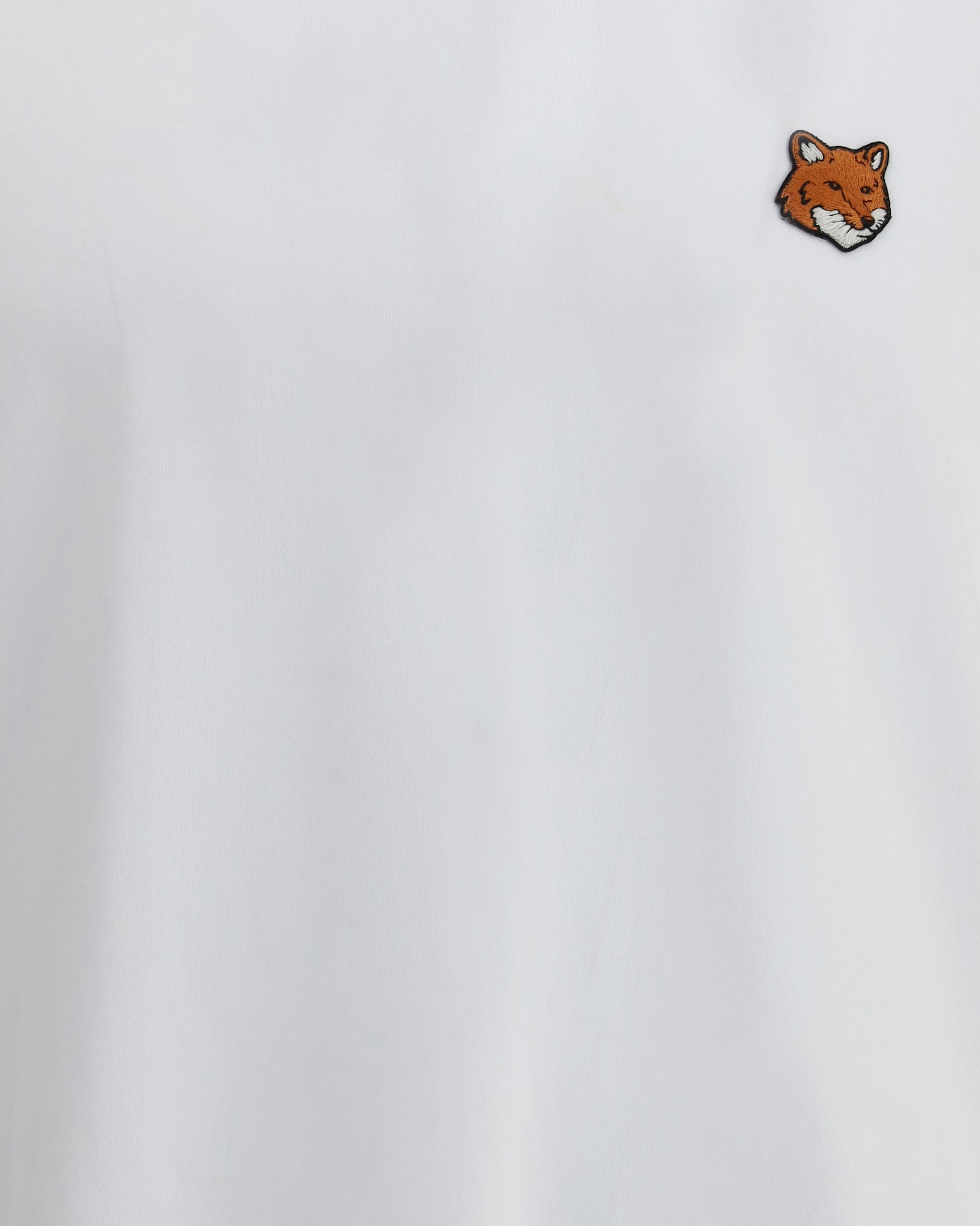 MAISON KITSUNÉ Fox Head Regular T-shirt WHITE | Base Blu