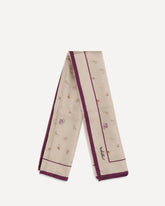 Printed silk Scarf - CREAM | Base Blu