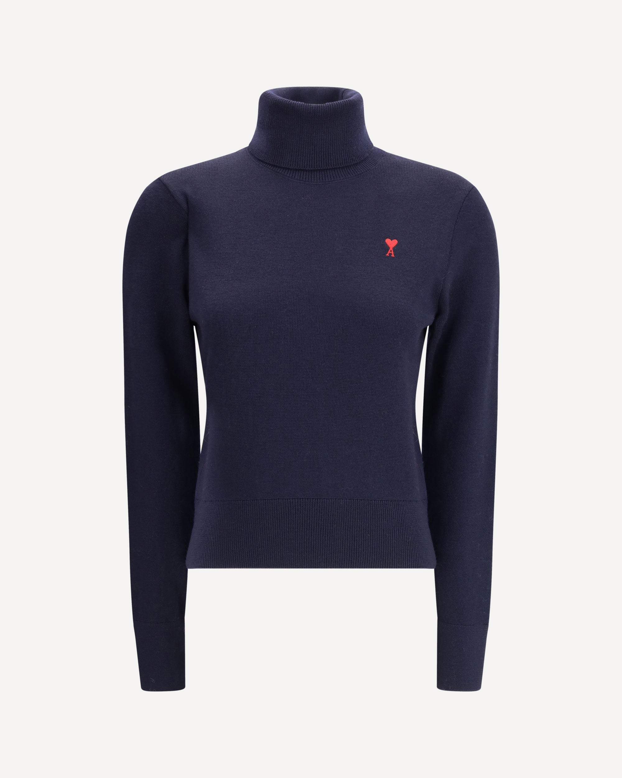 AMI PARIS Ami De Coeur turtleneck Sweater BLUE | Base Blu