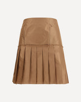 Gonna in taffetà di seta - MARRONE | Base Blu