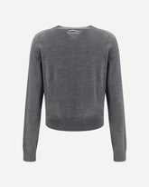 Virgin wool Cardigan - GREY | Base Blu