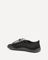 Leather and fabric Sneakers - BLACK | Base Blu