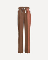 Pantaloni a righe in seta - MULTICOLORE | Base Blu