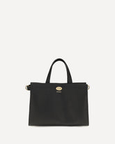Small Cotswolds Check Tote Bag - BLACK | Base Blu