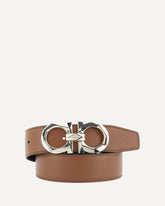 Cintura Gancini reversibile - MARRONE | Base Blu