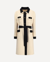 Virgin wool Coat - CREAM | Base Blu