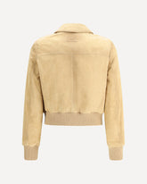 Giacca in pelle scamosciata - BEIGE | Base Blu