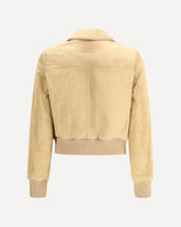 Giacca in pelle scamosciata - BEIGE | Base Blu