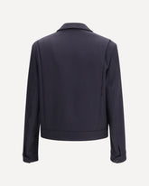 Mid-weight wool cavalry Jacket - BLUE | Base Blu