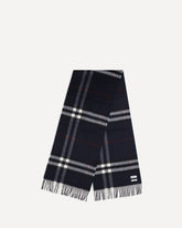 Cashmere Check Scarf - BLUE | Base Blu