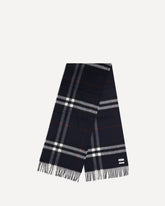 Cashmere Check Scarf - BLUE | Base Blu