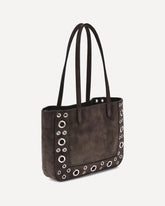 Suede Nellcôte Tote Bag - BROWN | Base Blu