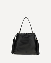 Kalispera leather Shoulder Bag - BLACK | Base Blu