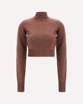 Agio cashmere Top - BROWN | Base Blu