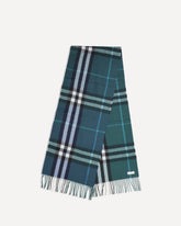 Fringed cashmere Scarf - BLUE | Base Blu