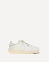 Clay Crackled Sneakers - WHITE | Base Blu