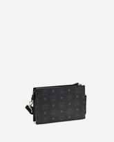 Aren Standing Shoulder Bag in Visetos - BLACK | Base Blu