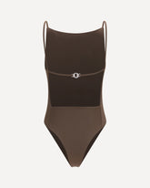 Sole One-Piece Swimsuit - BROWN | Base Blu