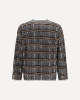Oversized ribbed Sweater in silk and virgin wool blend - BLUE | Base Blu