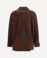 Saharan leather Jacket - BROWN | Base Blu