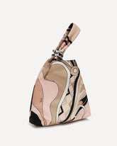 Emilio silk Clutch with Orchid print - MULTICOLOUR | Base Blu