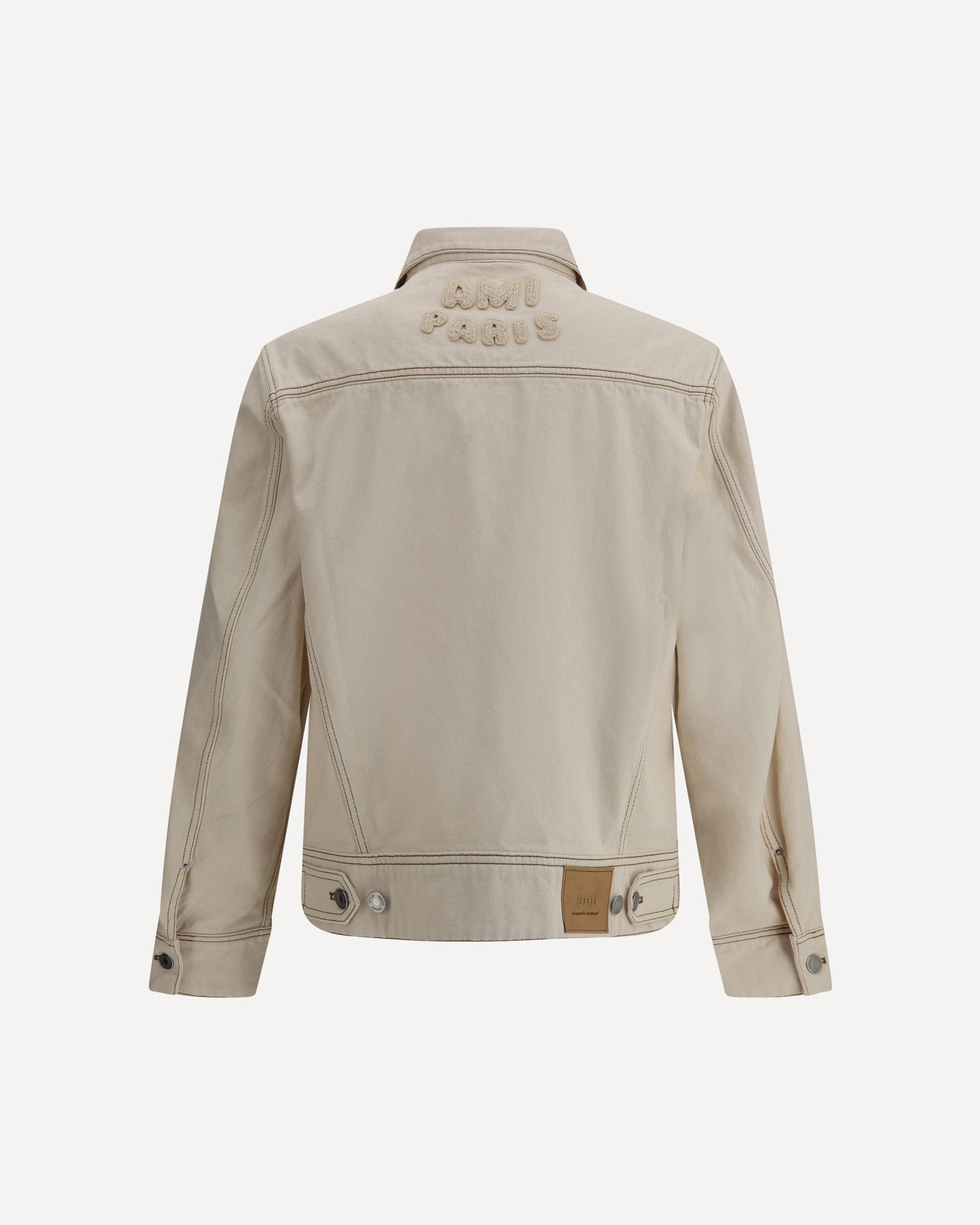 AMI PARIS Denim Jacket CREAM | Base Blu